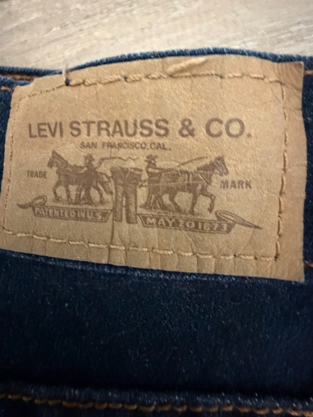 Levi's 529 Curvy Bootcut Jeans Dark Wash Denim Size 10 - Picture 8 of 11